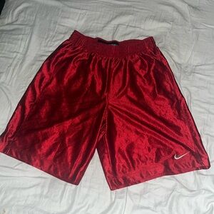 Red Nike medium shorts